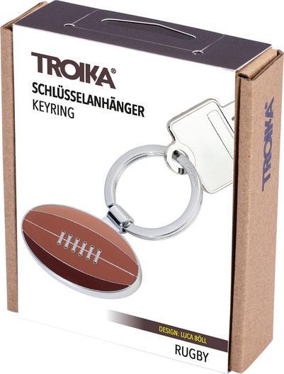 Actual product image Troika RUGBY Porte-clés ballon de rugby, marron/argenté