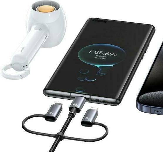 Produktbild Usams Kabel 240W 6w1 Fast charging 1,2m Data Cable Aluminium Alloy Sufeng Seria 2M (SJ737) (1.20 m, 240 W)