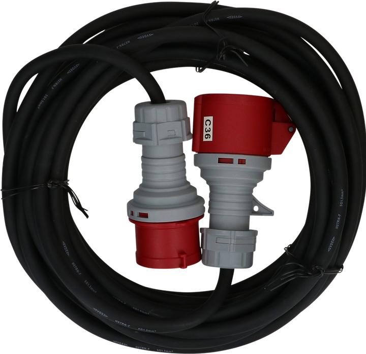Actual product image Max Hauri CEE extension H07RN-F IP44 5-pole (10 m, CEE 16/5)