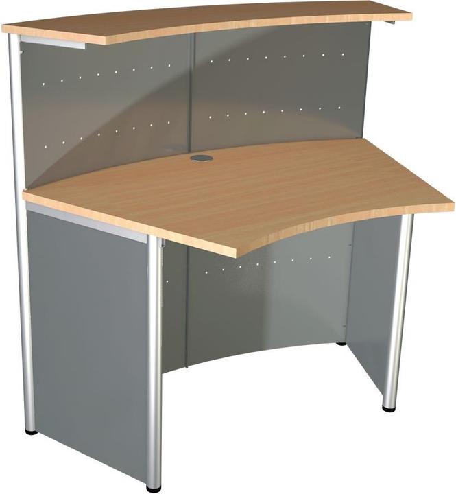 Kerkmann Banco reception Genua in faggio, argento 118,0 x 70,0 x 115,0 cm