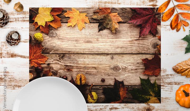 Actual product image CoverYourDesk Maple leaves with chestnuts