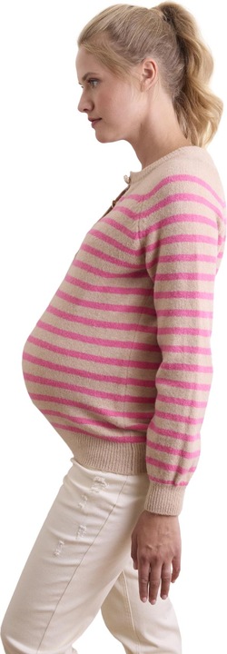Vertbaudet Pullover für Schwangerschaft & Stillzeit mit Henley-Ausschnitt (W32/L34)