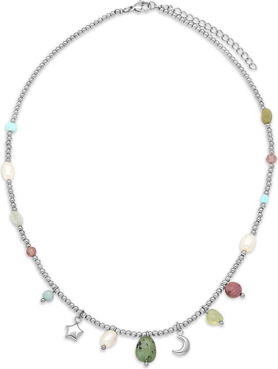 Immagine prodotto Leyda Collana Charms in acciaio inox (Acciaio inossidabile, Pietra)