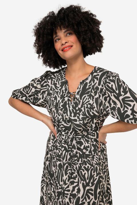 Produktbild Angel of Style Midikleid, A-Linie, floraler Druck, Rundhals, weiter Halbarm (54)