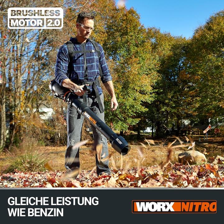 Productafbeelding Worx Accu rugblazer (Oplaadbare batterij, Bladblazer)