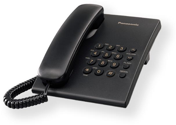 Actual product image Panasonic KX-TS500FXB Corded phone, Black