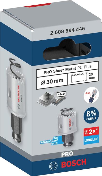 Productafbeelding Bosch Professional Zubehör PRO Plaatmetaal PC Plus gatenzaag, 30 mm (30 mm)