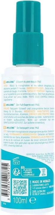 Image du produit Akileïne Biactif vert (Déodorants & poudre pour les pieds, 100 ml)