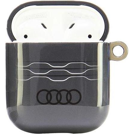 Thumbnail - Audi IML Geometric Pattern AirPods cover szary/gray AU-IMLAP-A6/D3-GY (Kopfhörer Tasche), Kopfhörertasche + Schutzhülle,...