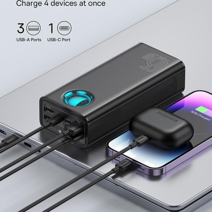 Actual product image Baseus Amblight Digital Display Charger (26800 mAh, 65 W)