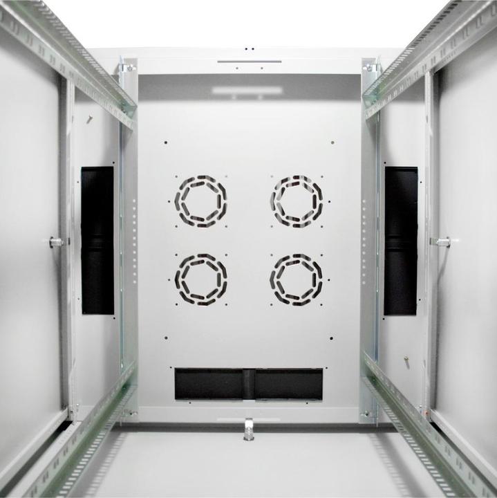 Produktbild Digitus Netzwerkschrank Basic 48,3cm 19Zoll 32HE grau H1560mmxB800mmxT800mm IP20 mit Glastuer ohne Montag... (32 HE, 19 Zoll Rack)