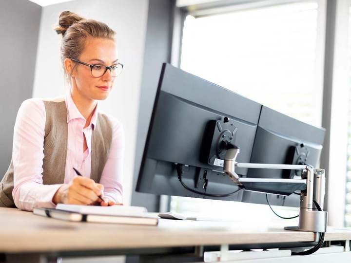 Produktbild Novus Monitortragearm 2tlg. Monitortragearm 2tlg. 990+4018+000 (Tisch, 27")