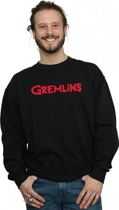 Actual product image Universal Textiles Mens Text Logo Sweatshirt (L)