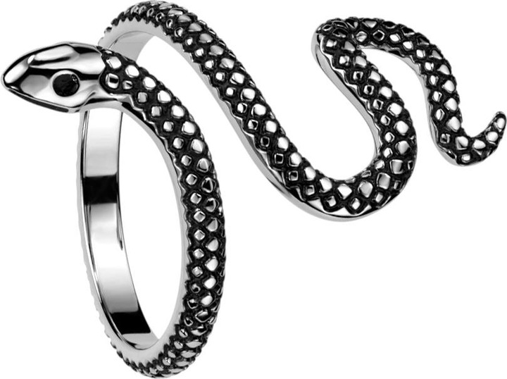 Star Piercing Ring silber Schlange (Chirurgenstahl 316L, ohne Messing)