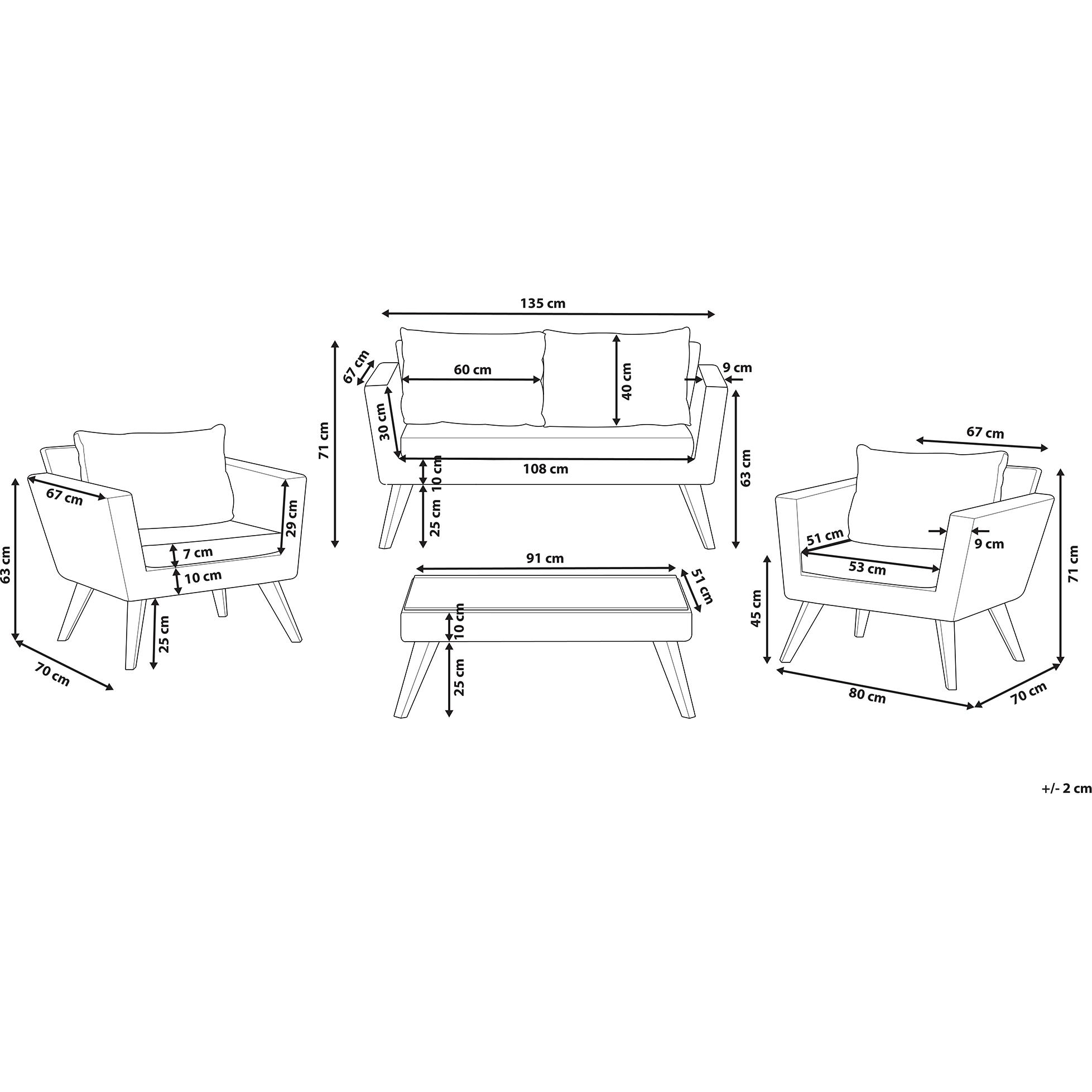 Thumbnail - Beliani, Gartenlounge, Vittoria