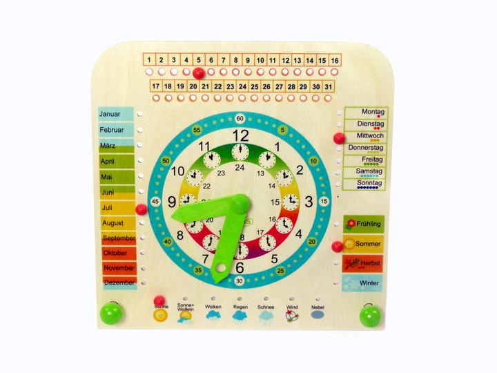 Produktbild Hess Stand - Jahreszeiten - Lernuhr (Deutsch, Französisch, Italienisch, Niederländisch, Englisch, Schwedisch)