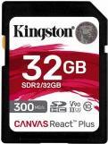 Image du produit Kingston Canvas React Plus (32 Go, SDHC, U3, UHS-II)