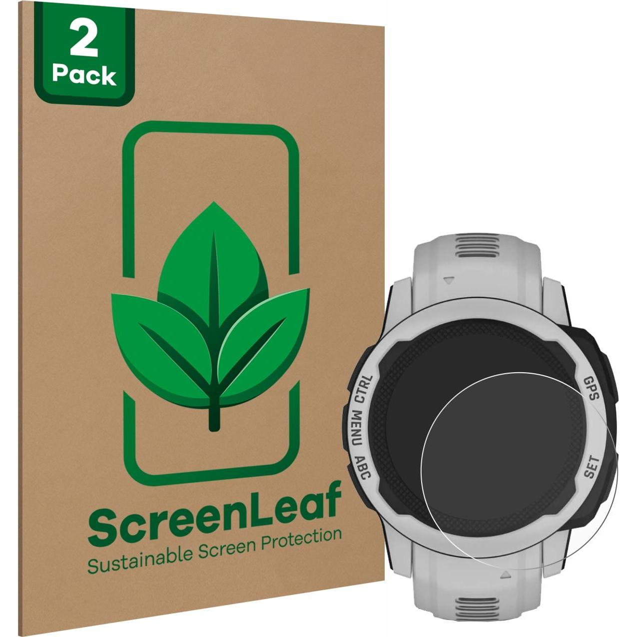 ScreenLeaf Schutzfolie nachhaltiger Displayschutz Displayschutzfolie Folie Klar Transparent, Smartwatch Schutzfolie, Tra...
