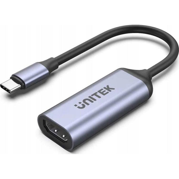 Unitek Adattatore USB V1416B USB-C - HDMI Szary (V1416B) (HDMI), Adattatore dati + video, Grigio