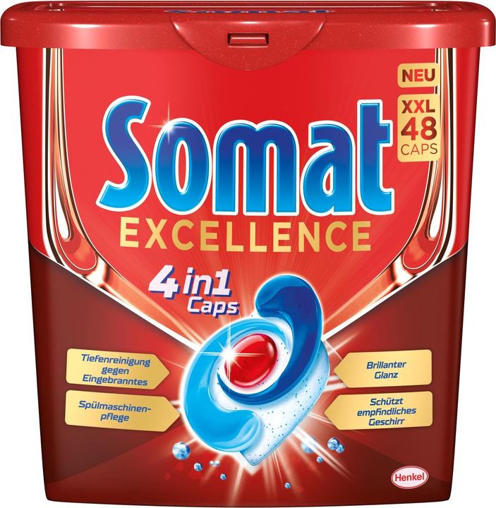 Actual product image Somat Excellence 4in1 (Caps, Tabs, 48 Washing cycles)