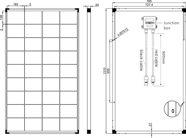 Immagine prodotto Enjoy solar Monokristallines Solarmodul (210 W, 11.60 kg)