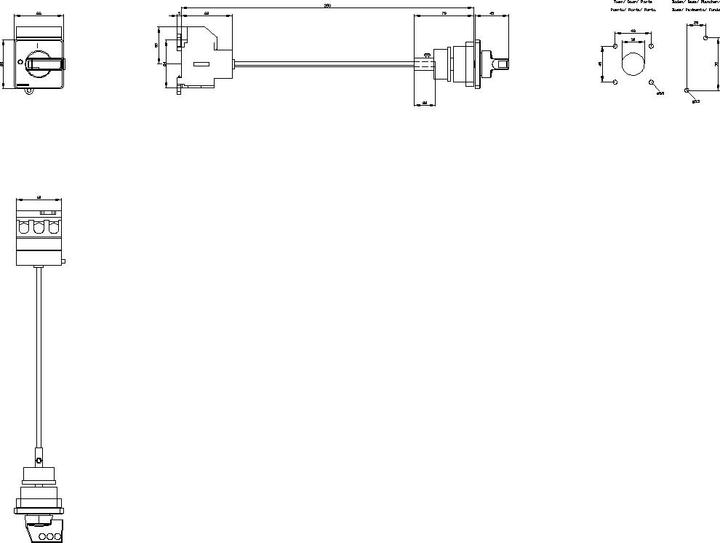 Actual product image Siemens Main switch 63A 3p IP65 Einb Wart/Rep 3LD2517-0TK11
