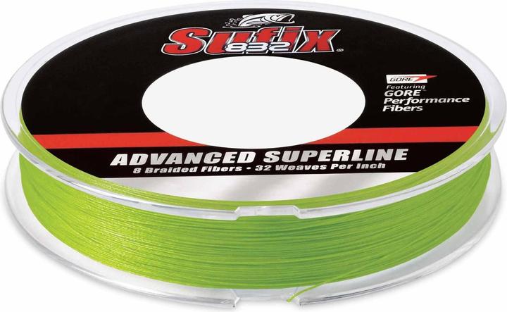 Produktbild Sufix 832 Braid 120m Neon Lime (9.20 kg, 0.15 mm)