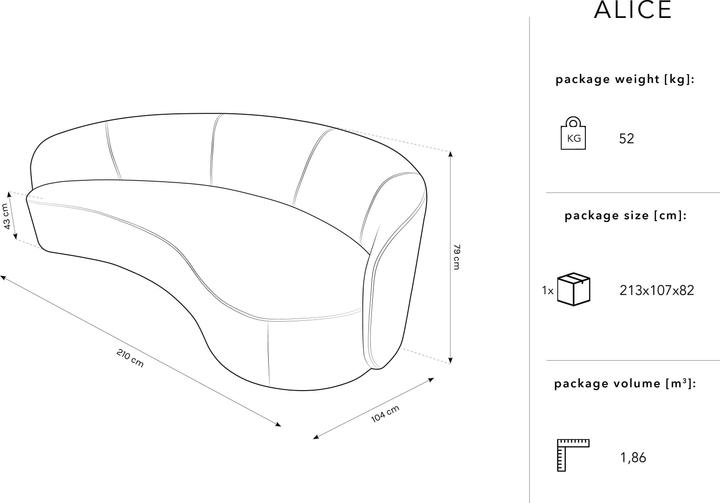 Actual product image Micadoni Alice (3-seater)