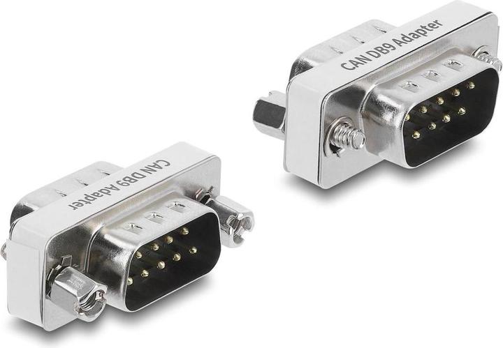 Produktbild Delock D-Sub 9 Pin CAN Bus Adapter Stecker zu Stecker 120 Ohm Abschlusswiderstand (91312)