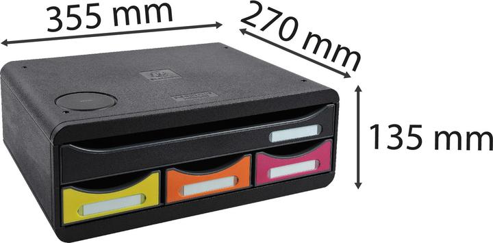 Produktbild Exacompta Schubladenelement Toolbox mit Induktions-Ladefunktion (A4)