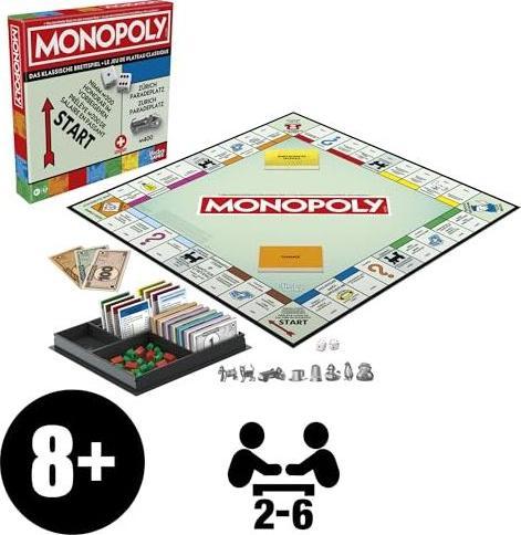 Produktbild Hasbro Gaming Hasbro Monopoly Classic Refresh Schweiz (Deutsch, Schweizerdeutsch, 2 - 6 Spieler)