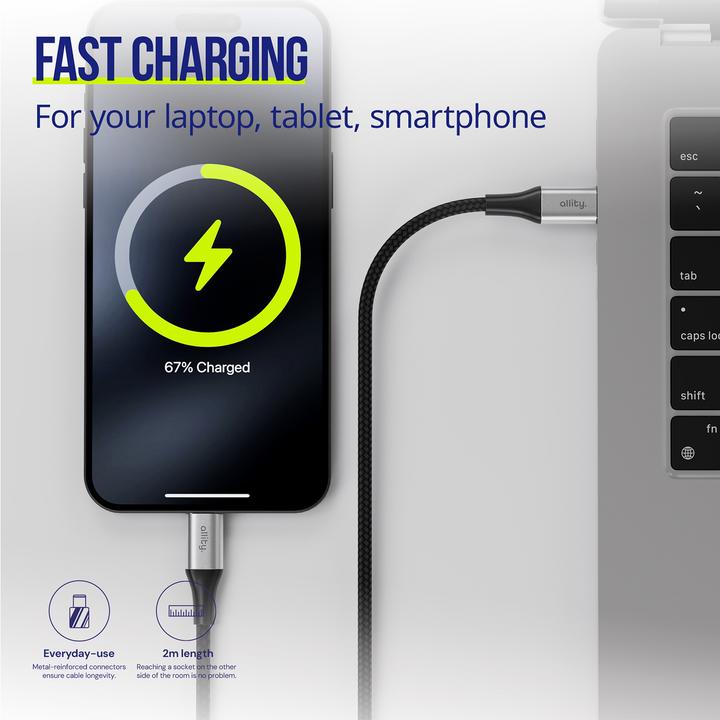 Image du produit Allity USB C – USB C (1 m, USB 1.0, 100 W)