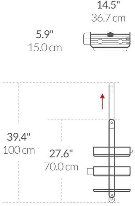 Produktbild Simplehuman Caddy (36.70 x 15 x 70 cm)