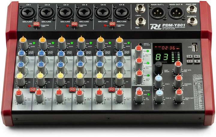 Actual product image Power Dynamics PDM-Y801 (Studio- and Livemixer)