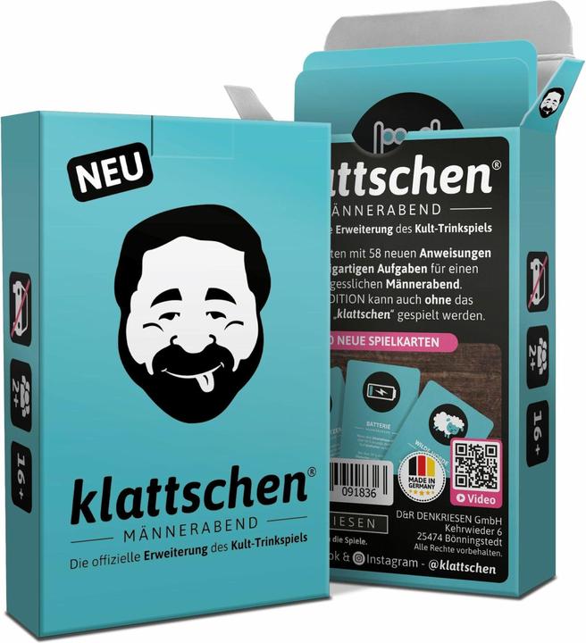 Produktbild Denkriesen klattschen® -MÄNNERABEND - Die offizielle Erweiterung des Kult-Trinkspiels