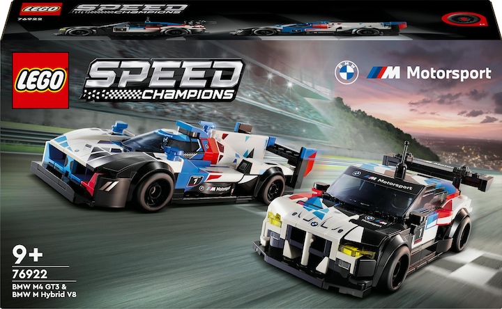 Actual product image LEGO BMW M4 GT3 & BMW M Hybrid V8 racing car (76922, LEGO Speed Champions)