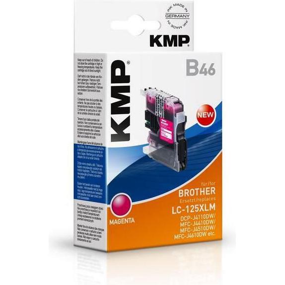Thumbnail - KMP, Druckerpatrone, B46 Tintenpatrone kompatibel mit Brother LC-125XLM (M)