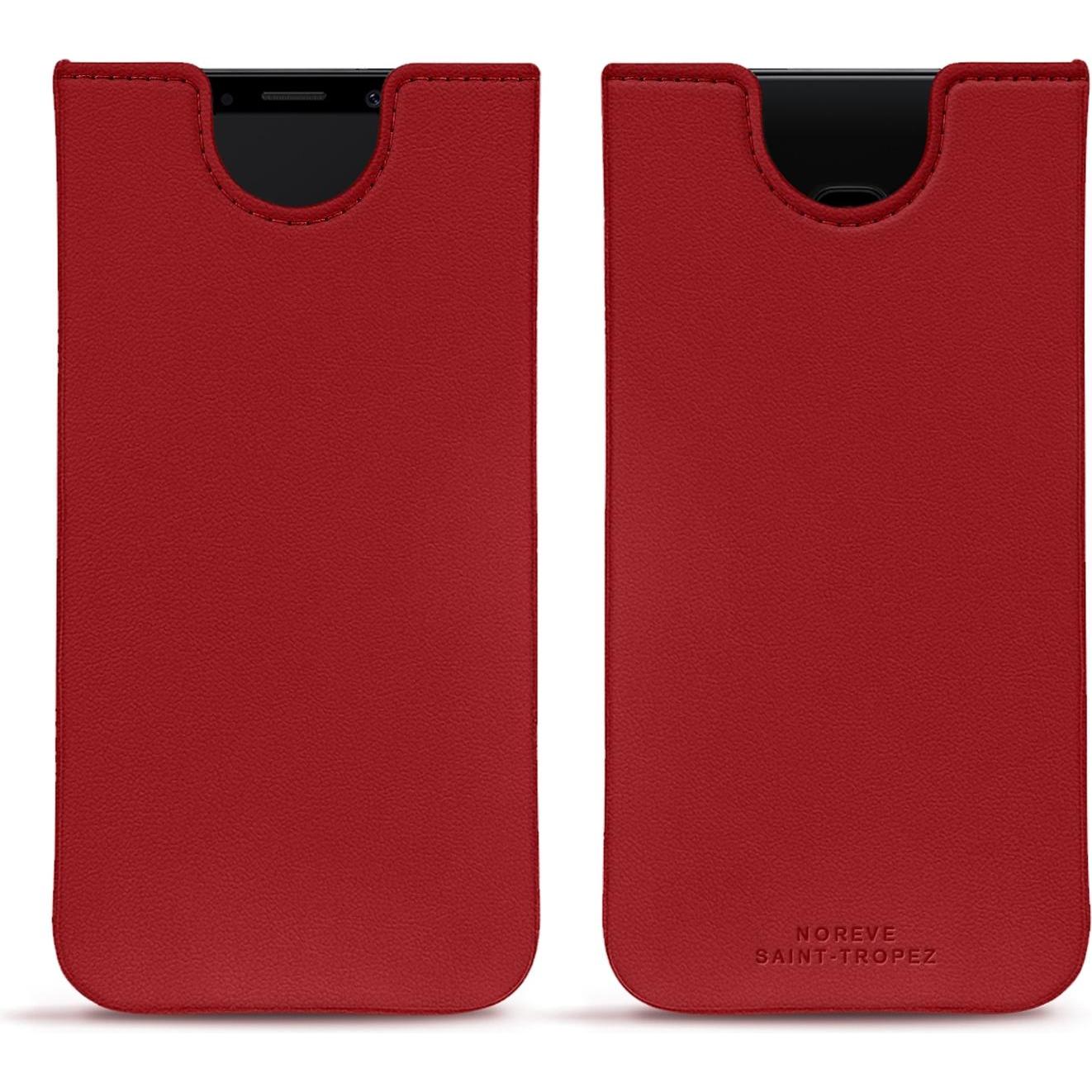 Noreve Lederschutzhülle (Samsung Galaxy S9), Smartphone Hülle, Rot