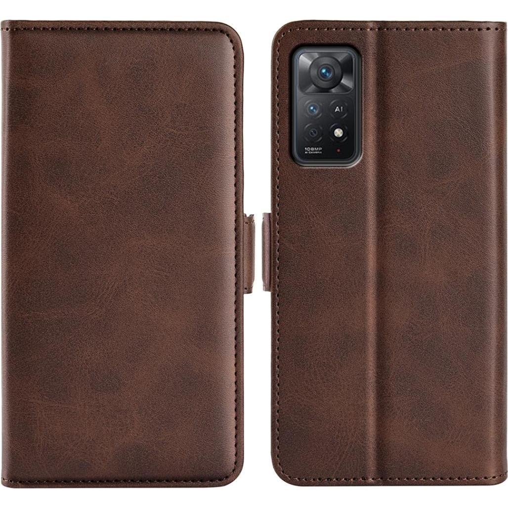 Thumbnail - Screenguard Xiaomi Redmi Note 11 Pro CardLounge Lederhülle (Xiaomi Redmi Note 11 Pro), Smartphone Hülle, Braun