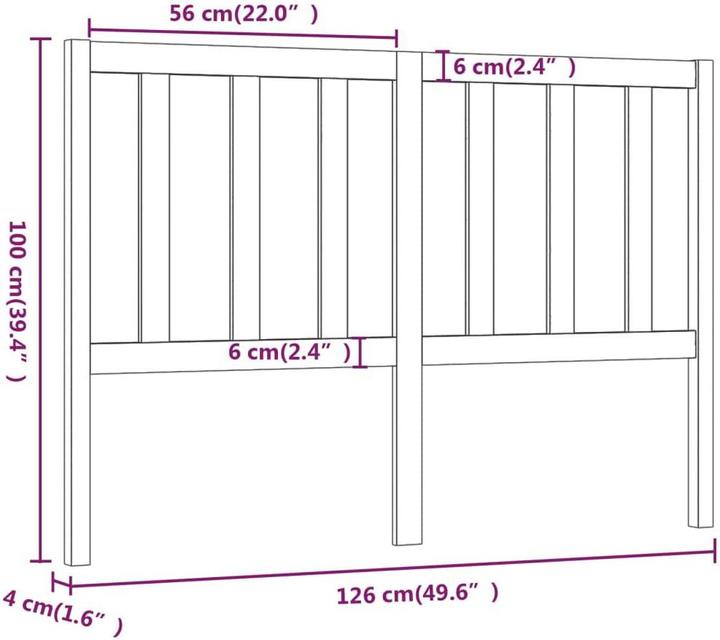 Actual product image VidaXL Lynsay (126 x 4 x 100 cm)