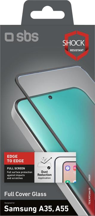 Produktbild SBS Full Cover Glass (1 Stück, Samsung Galaxy A35, Samsung Galaxy A55)