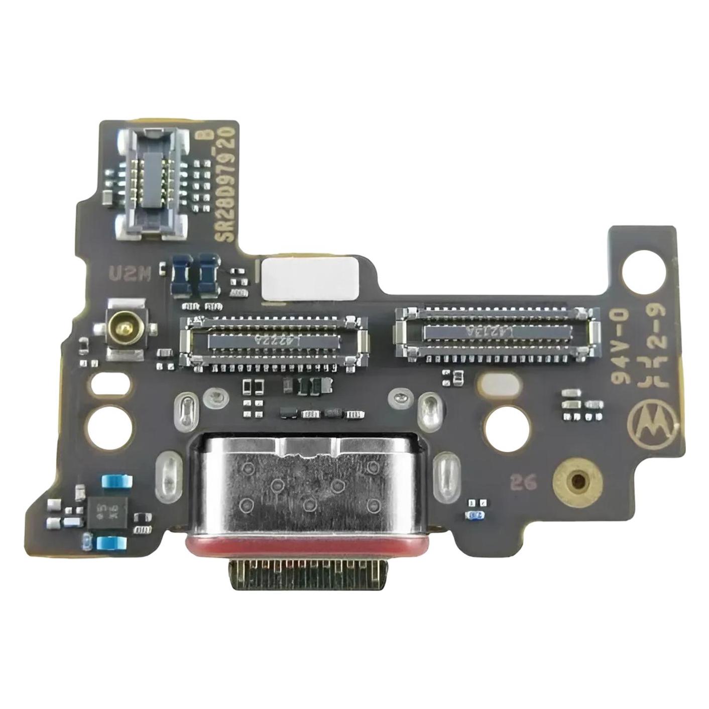 Motorola Ladeanschluss Ersatzteil (Modul, Motorola Edge 50 Ultra), Mobilgerät Ersatzteile, Schwarz