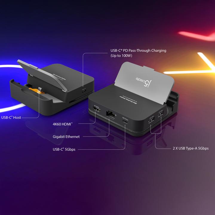 Actual product image j5Create Omni Side Dock For Nintendo Switch 2 And Steam (Switch 2)