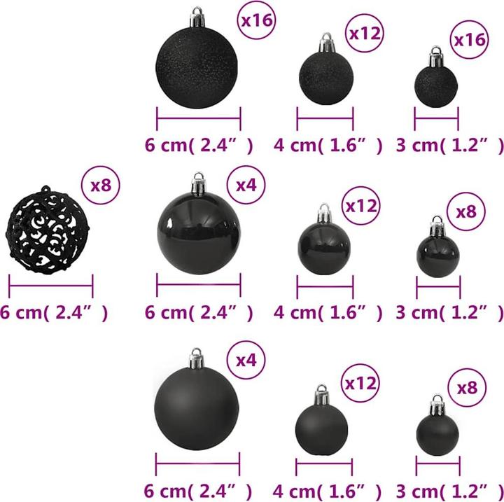 Produktbild vidaXL Weihnachtskugel (100x)