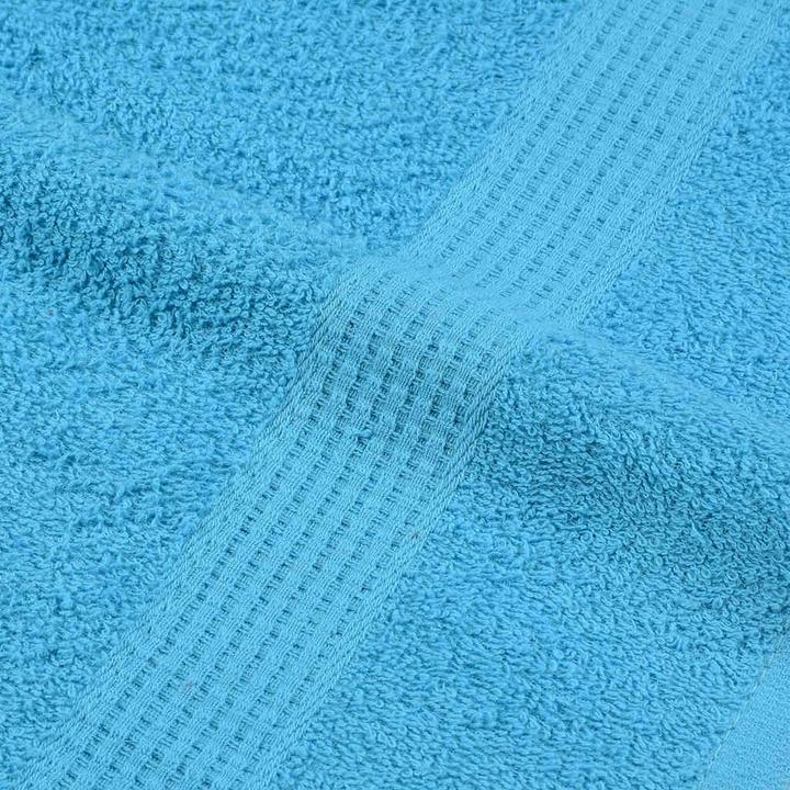 Image du produit vidaXL Serviettes 10 pcs. Turquoise 100x200 cm 360 g/m² 100% coton Serviette de plage (100 x 200 cm)