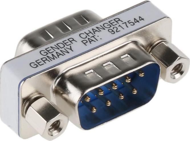 Actual product image Roline Mini-Gender-Changer, 9-pin male to male (RS-232) (0.13 m)