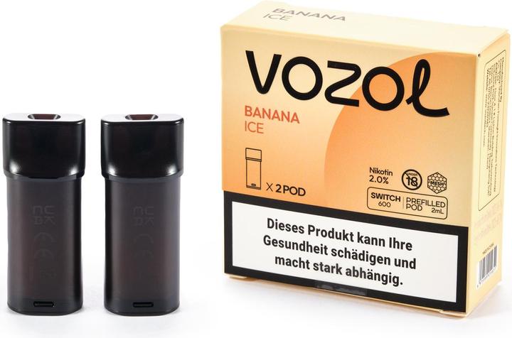Image du produit Vozol Switch 600 Pod, Banana ICE (Banane)