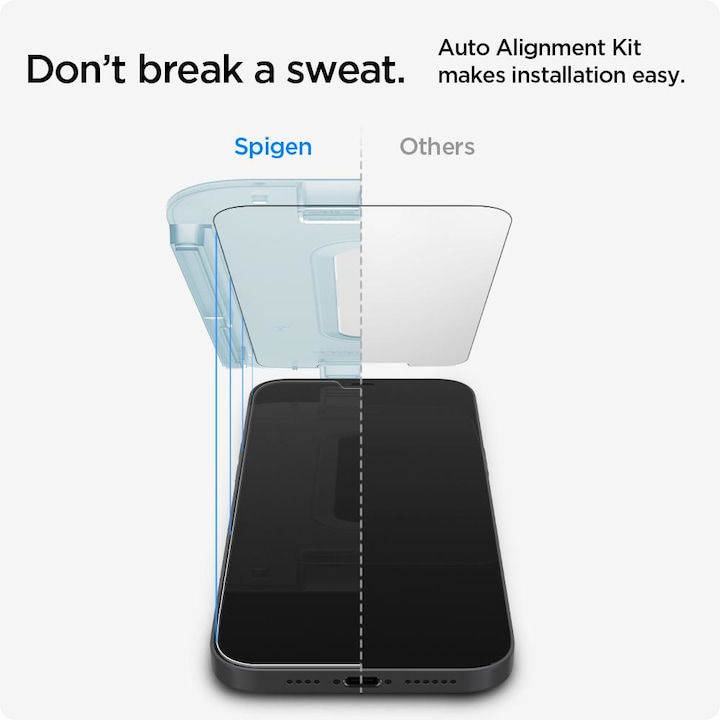 Actual product image Spigen iPhone 12 mini glass tR EZ Fit (2Pack) (2 Piece, Apple iPhone 12 mini)