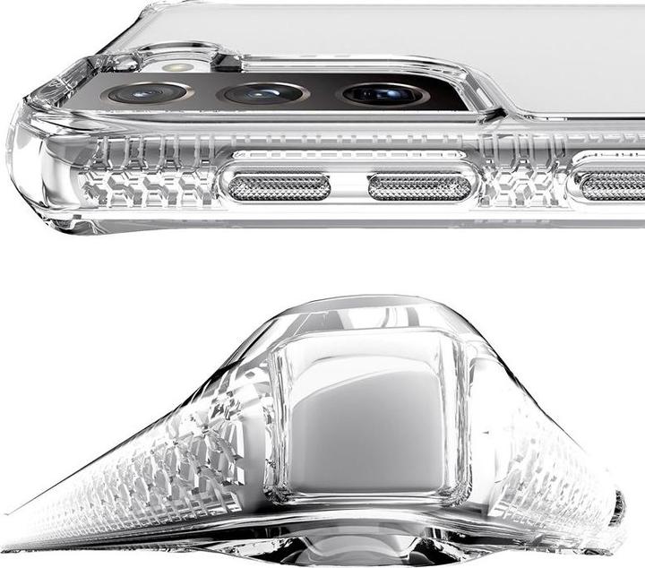 Actual product image Itskins Drop-Protection Cover HYBRID CLEAR transparent (Samsung Galaxy S21)