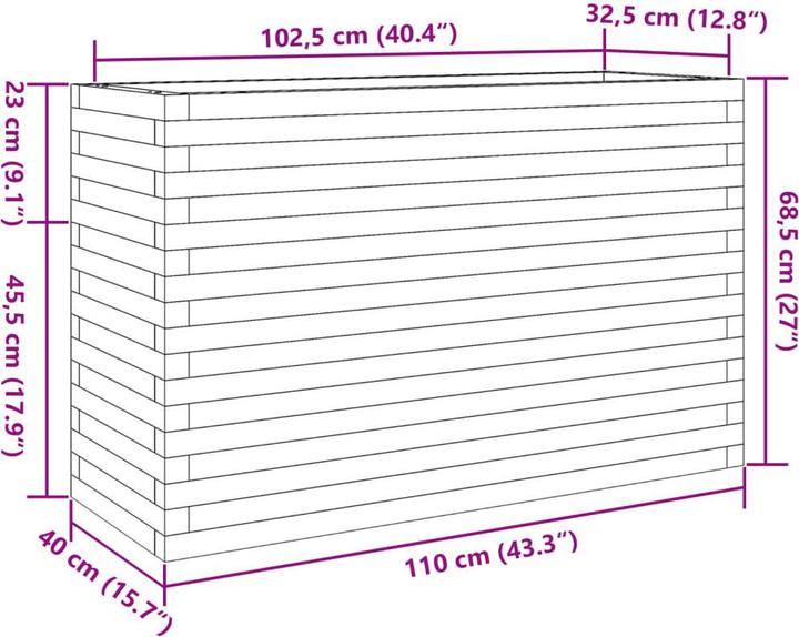 Produktbild vidaXL Pflanzkübel